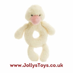 Jellycat Bashful Duckling Ring Rattle